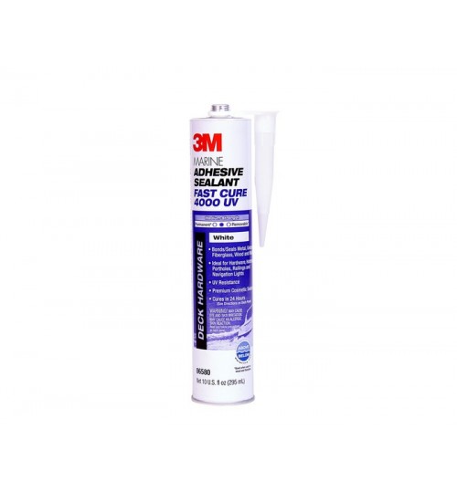 3M Marine Adh/Seal Fast Cure 4000UV, 06580, 1/10 GL, White